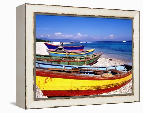 Baharona Fishing Village, Dominican Republic, Caribbean-Greg Johnston-Framed Premier Image Canvas