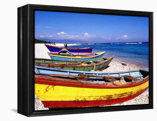 Baharona Fishing Village, Dominican Republic, Caribbean-Greg Johnston-Framed Premier Image Canvas