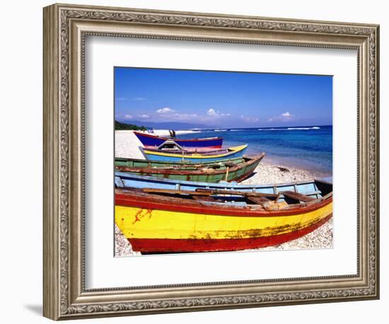 Baharona Fishing Village, Dominican Republic, Caribbean-Greg Johnston-Framed Photographic Print