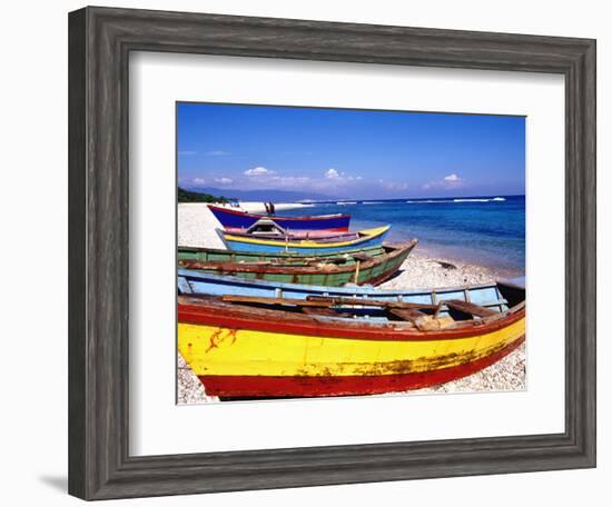 Baharona Fishing Village, Dominican Republic, Caribbean-Greg Johnston-Framed Photographic Print