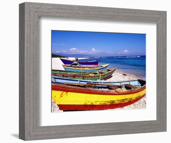 Baharona Fishing Village, Dominican Republic, Caribbean-Greg Johnston-Framed Photographic Print