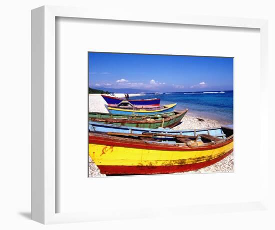 Baharona Fishing Village, Dominican Republic, Caribbean-Greg Johnston-Framed Photographic Print