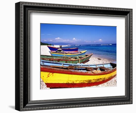 Baharona Fishing Village, Dominican Republic, Caribbean-Greg Johnston-Framed Photographic Print