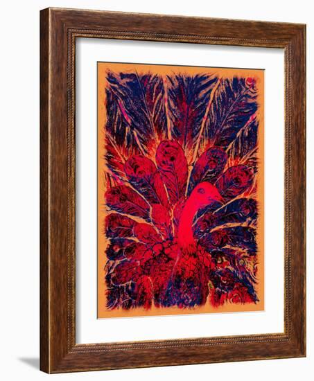 Bahaullah's Golden Peacock, 2016-Joy Lions-Framed Giclee Print