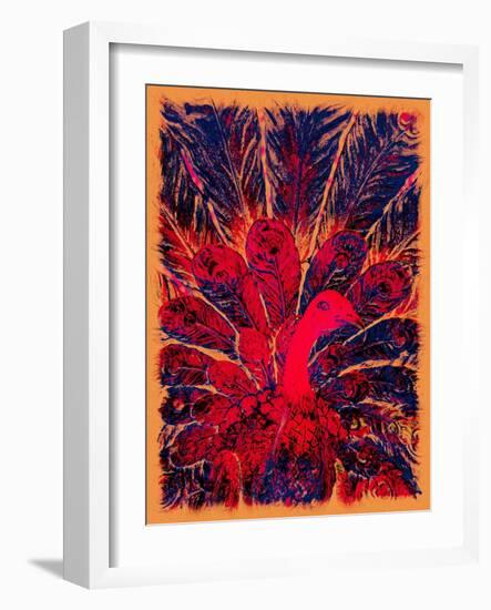 Bahaullah's Golden Peacock, 2016-Joy Lions-Framed Giclee Print