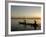 Bahia, Barra De Serinhaem, Fishermen Returning to Shore at Sunset in Thier Dug Out Canoe, Brazil-Mark Hannaford-Framed Photographic Print