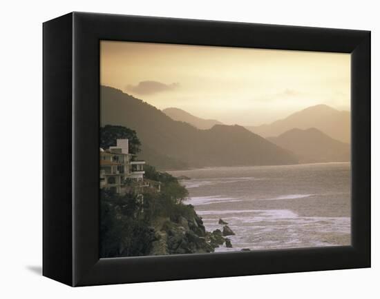 Bahia de Banderas, Mismaloya, Puerto Vallarta, Mexico-Walter Bibikow-Framed Premier Image Canvas