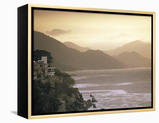 Bahia de Banderas, Mismaloya, Puerto Vallarta, Mexico-Walter Bibikow-Framed Premier Image Canvas