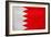 Bahrain Flag Design with Wood Patterning - Flags of the World Series-Philippe Hugonnard-Framed Art Print