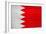 Bahrain Flag Design with Wood Patterning - Flags of the World Series-Philippe Hugonnard-Framed Premium Giclee Print