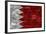 Bahrain Flag Graphic On Wall-simon johnsen-Framed Premium Giclee Print