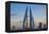 Bahrain, Manama, Bahrain Bay, Bahrain World Trade Center and City Skyline-Jane Sweeney-Framed Premier Image Canvas