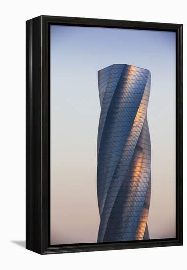 Bahrain, Manama, Bahrain Bay, United Tower also Called the Twisting Tower-Jane Sweeney-Framed Premier Image Canvas