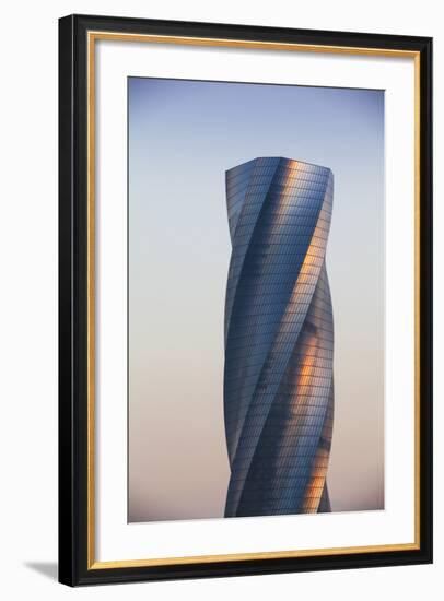 Bahrain, Manama, Bahrain Bay, United Tower also Called the Twisting Tower-Jane Sweeney-Framed Photographic Print