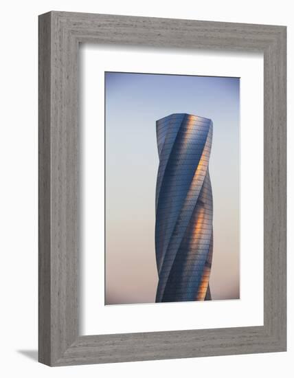 Bahrain, Manama, Bahrain Bay, United Tower also Called the Twisting Tower-Jane Sweeney-Framed Photographic Print