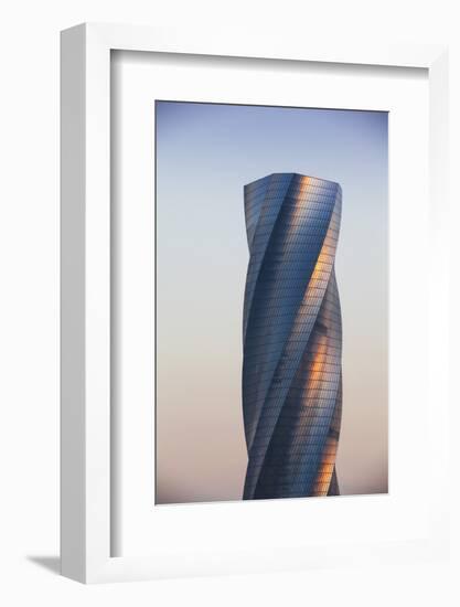 Bahrain, Manama, Bahrain Bay, United Tower also Called the Twisting Tower-Jane Sweeney-Framed Photographic Print