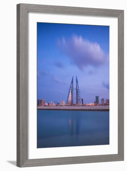 Bahrain, Manama, Bahrain Bay, View of Bahrain World Trade Center-Jane Sweeney-Framed Photographic Print