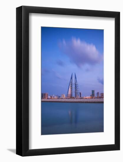 Bahrain, Manama, Bahrain Bay, View of Bahrain World Trade Center-Jane Sweeney-Framed Photographic Print