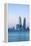 Bahrain, Manama, Bahrain Financial Harbour, Harbour Towers-Jane Sweeney-Framed Premier Image Canvas