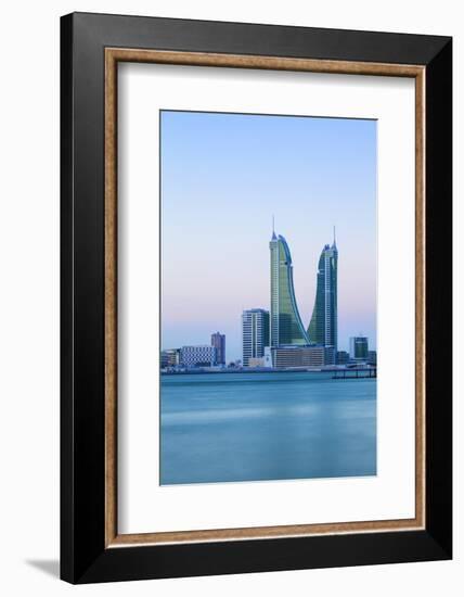 Bahrain, Manama, Bahrain Financial Harbour, Harbour Towers-Jane Sweeney-Framed Photographic Print