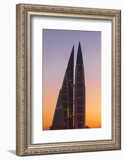 Bahrain, Manama, Bahrain World Trade Center-Jane Sweeney-Framed Photographic Print