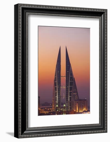 Bahrain, Manama, View of Bahrain World Trade Center-Jane Sweeney-Framed Photographic Print