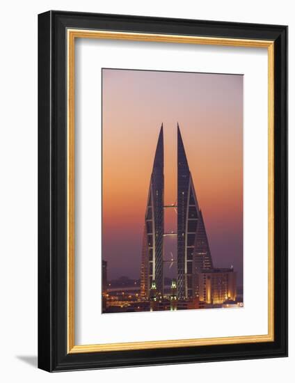 Bahrain, Manama, View of Bahrain World Trade Center-Jane Sweeney-Framed Photographic Print