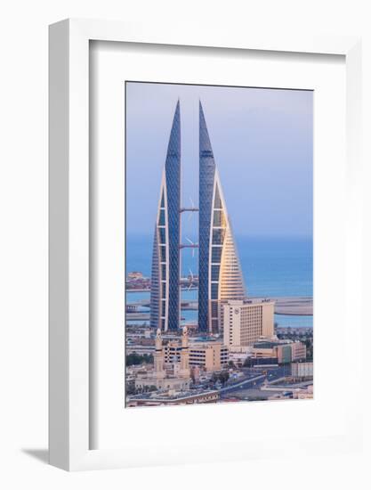 Bahrain, Manama, View of Bahrain World Trade Center-Jane Sweeney-Framed Photographic Print