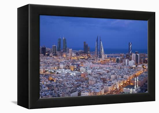 Bahrain, Manama, View of City Skyline-Jane Sweeney-Framed Premier Image Canvas