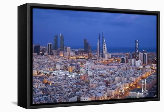 Bahrain, Manama, View of City Skyline-Jane Sweeney-Framed Premier Image Canvas