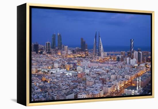 Bahrain, Manama, View of City Skyline-Jane Sweeney-Framed Premier Image Canvas