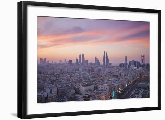 Bahrain, Manama, View of City Skyline-Jane Sweeney-Framed Photographic Print