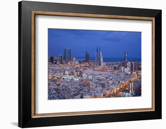 Bahrain, Manama, View of City Skyline-Jane Sweeney-Framed Photographic Print