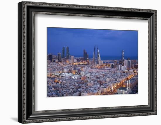 Bahrain, Manama, View of City Skyline-Jane Sweeney-Framed Photographic Print