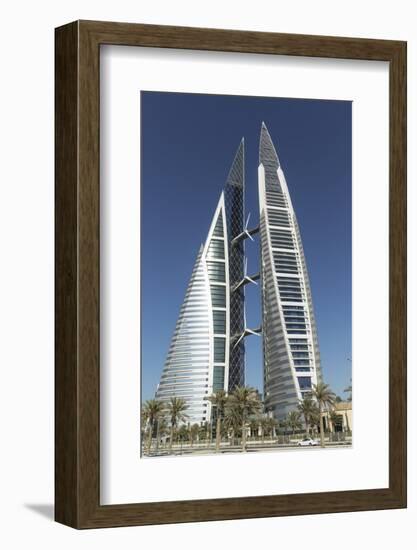 Bahrain World Trade Center, Manama, Bahrain, Middle East-Angelo Cavalli-Framed Photographic Print