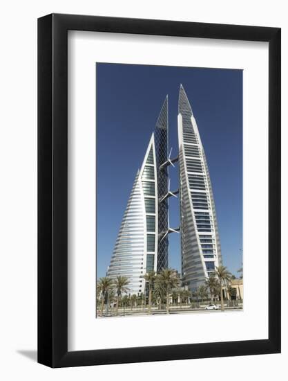 Bahrain World Trade Center, Manama, Bahrain, Middle East-Angelo Cavalli-Framed Photographic Print