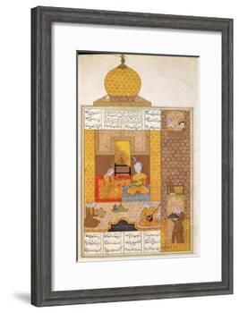 Bahram Visits the Princess of Turkestan, Illustration to "The Seven Princesses"-null-Framed Giclee Print
