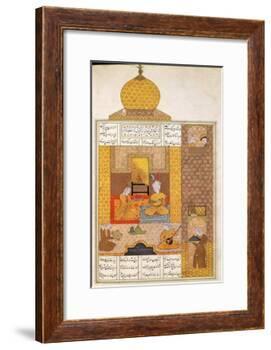 Bahram Visits the Princess of Turkestan, Illustration to "The Seven Princesses"-null-Framed Giclee Print