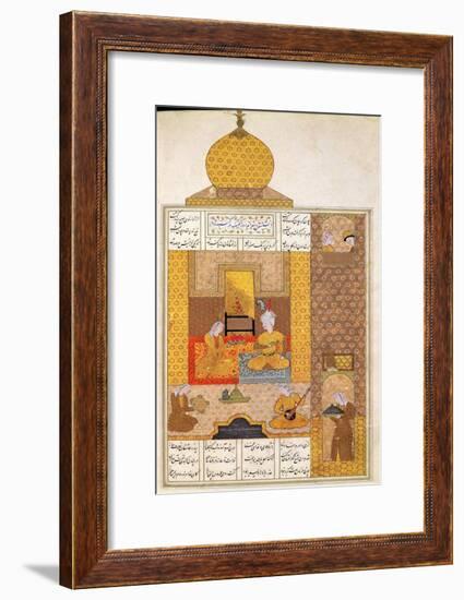 Bahram Visits the Princess of Turkestan, Illustration to "The Seven Princesses"-null-Framed Giclee Print