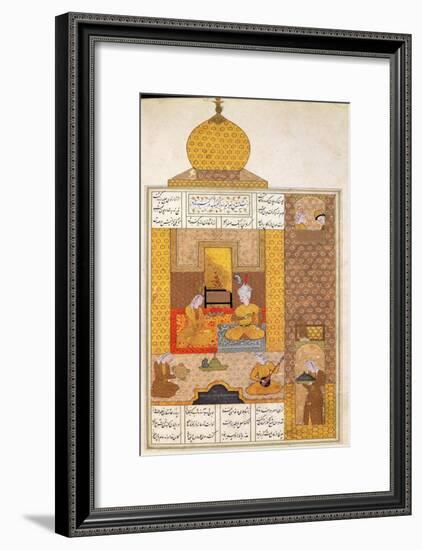 Bahram Visits the Princess of Turkestan, Illustration to "The Seven Princesses"-null-Framed Giclee Print