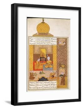 Bahram Visits the Princess of Turkestan, Illustration to "The Seven Princesses"-null-Framed Giclee Print
