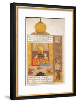 Bahram Visits the Princess of Turkestan, Illustration to "The Seven Princesses"-null-Framed Giclee Print