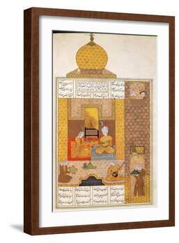 Bahram Visits the Princess of Turkestan, Illustration to "The Seven Princesses"-null-Framed Giclee Print