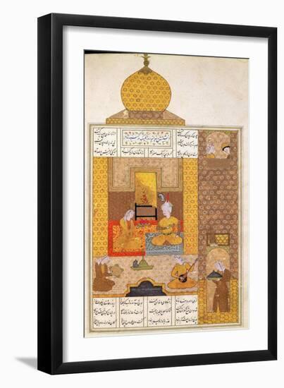 Bahram Visits the Princess of Turkestan, Illustration to "The Seven Princesses"-null-Framed Giclee Print