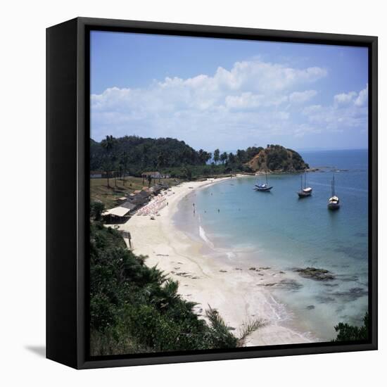 Baia (Bay) De Todos Os Santos, Near Salvador, Ilha (Island)_ Dos Frades, Bahia State, Brazil-Geoff Renner-Framed Premier Image Canvas