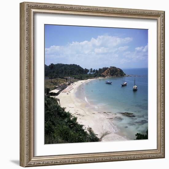 Baia (Bay) De Todos Os Santos, Near Salvador, Ilha (Island)_ Dos Frades, Bahia State, Brazil-Geoff Renner-Framed Photographic Print