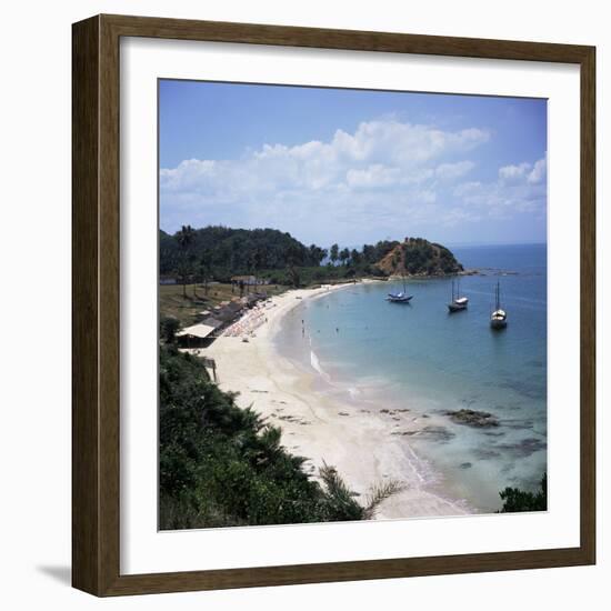 Baia (Bay) De Todos Os Santos, Near Salvador, Ilha (Island)_ Dos Frades, Bahia State, Brazil-Geoff Renner-Framed Photographic Print