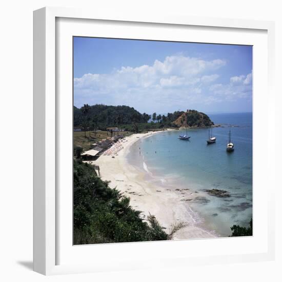 Baia (Bay) De Todos Os Santos, Near Salvador, Ilha (Island)_ Dos Frades, Bahia State, Brazil-Geoff Renner-Framed Photographic Print