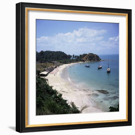 Baia (Bay) De Todos Os Santos, Near Salvador, Ilha (Island)_ Dos Frades, Bahia State, Brazil-Geoff Renner-Framed Photographic Print