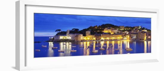 Baia Del Silenzio Bay, Old Town, Chiesa Di San Nicolo Church-Markus Lange-Framed Photographic Print